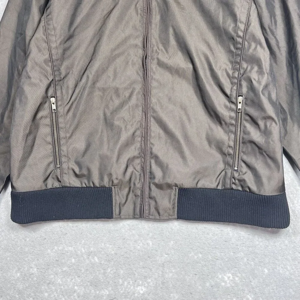 Wellensteyn Jacket Men Large Metallic Shiny Slim Weatherproof Bomber RARE SAMPLE